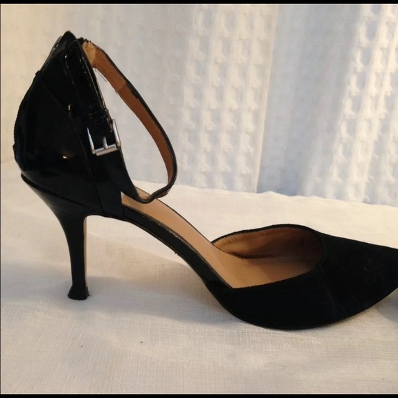 Dolce Vita Black Pointed Toe Zipper 3" Heel Suede - Picture 5 of 6